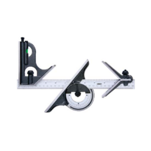 JGO Escuadra Combinada 12"/300MM (4PZS) (GRA 1/32" Y .5MM, 1/64 Y 1MM)
